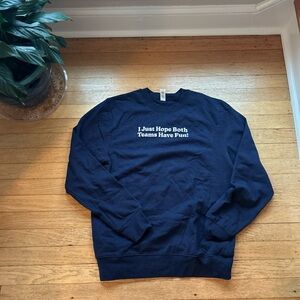 Gildan Men's Crewneck Sweater in Dark Blue